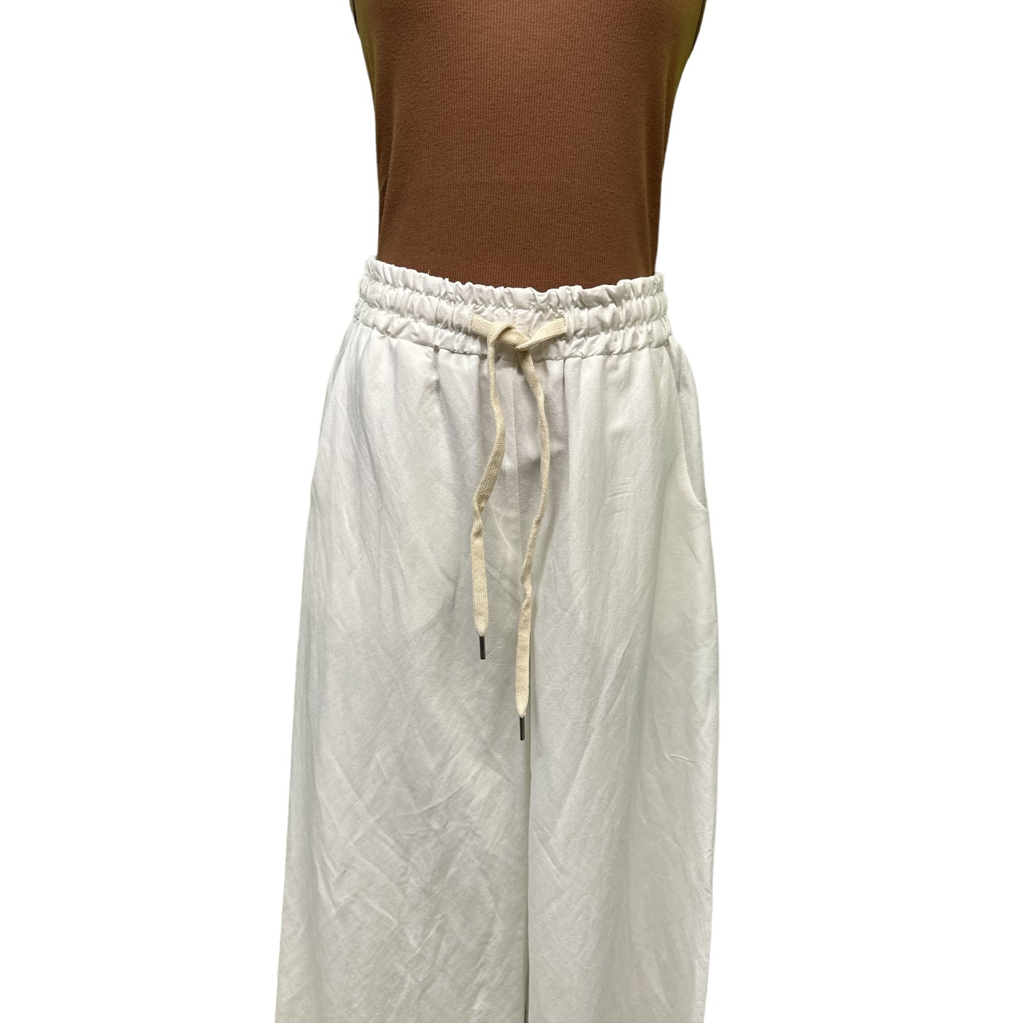 Pantalone lino palazzo