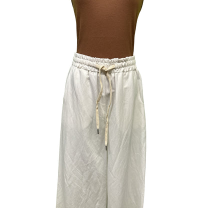 Pantalone lino palazzo