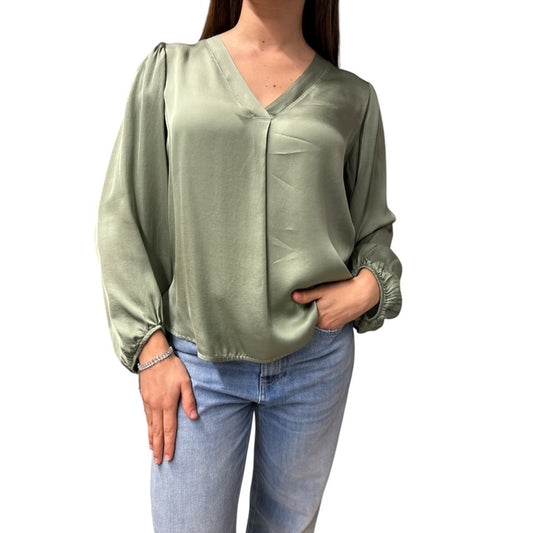 Blusa In Viscosa Salvia