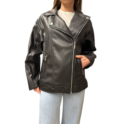 Chiodo Eco Pelle Nero
