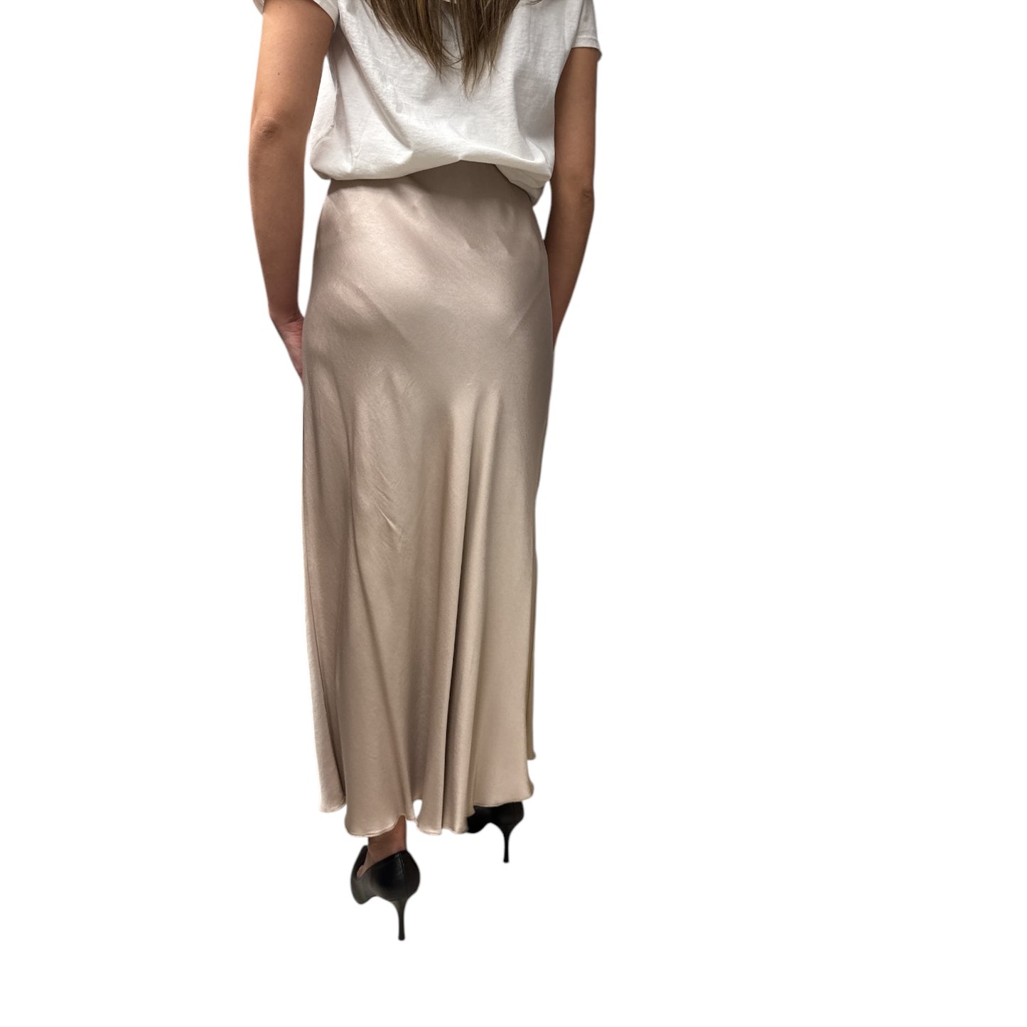 Gonna Lunga Effetto Satin Silk