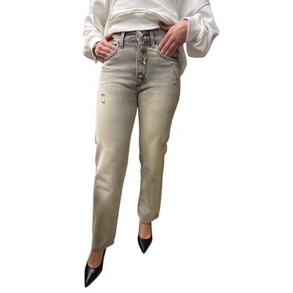 Jeans Zoe Baggy Grigio