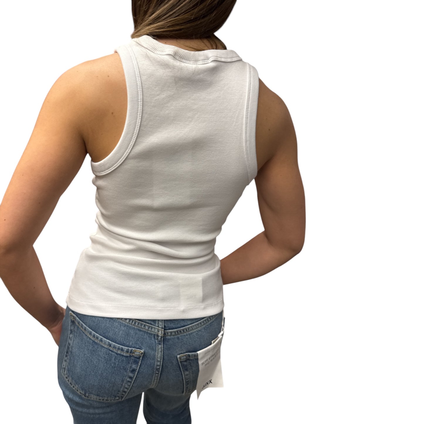 Canotta Vogatore JJXX A Costine Bianca