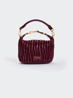 Borsa Hook Ecopelle Trapuntata Puffy Vicolo Melanzana