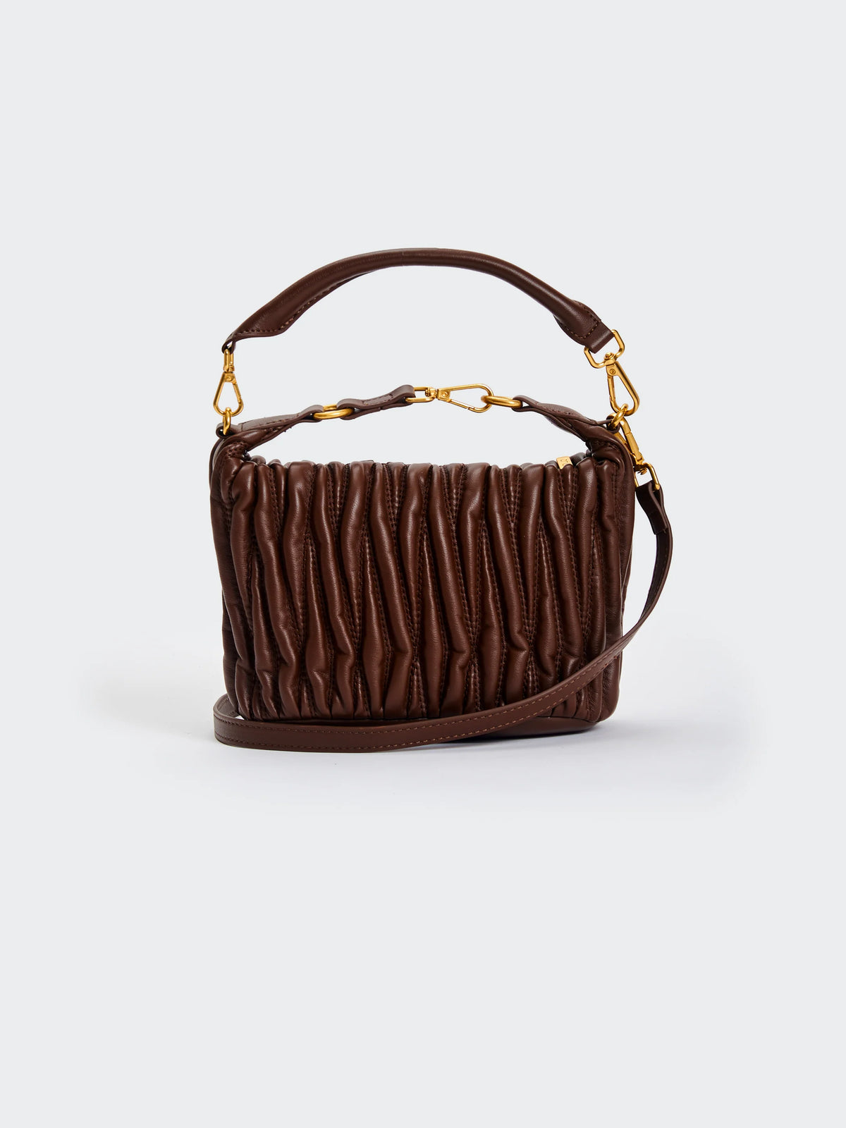 Borsa Hook Ecopelle Trapuntata Puffy Vicolo Moka