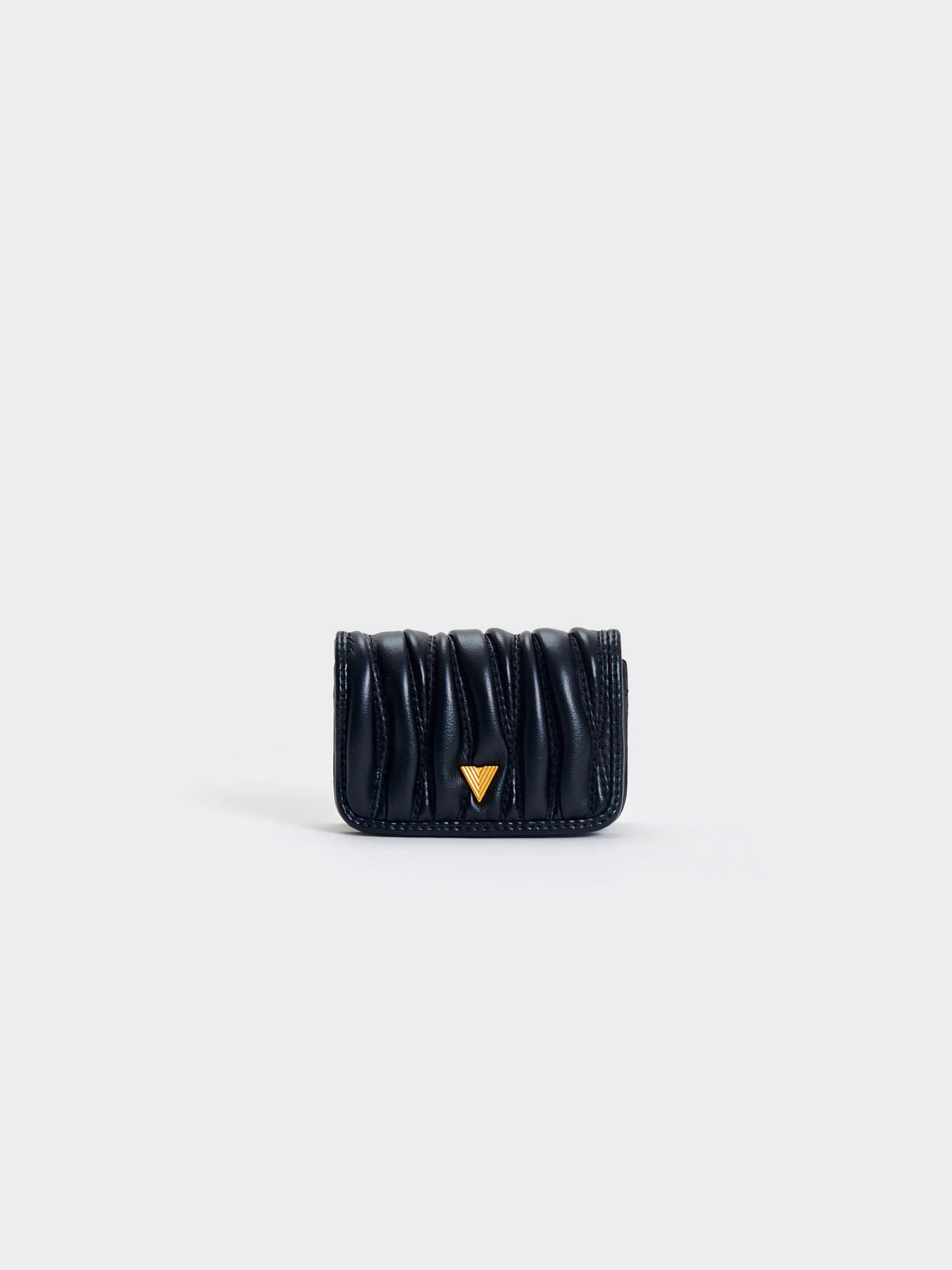 Portafoglio Ecopelle Trapuntata Vicolo Nero