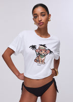 T-Shirt Con Stampa Liu.Jo Naturale