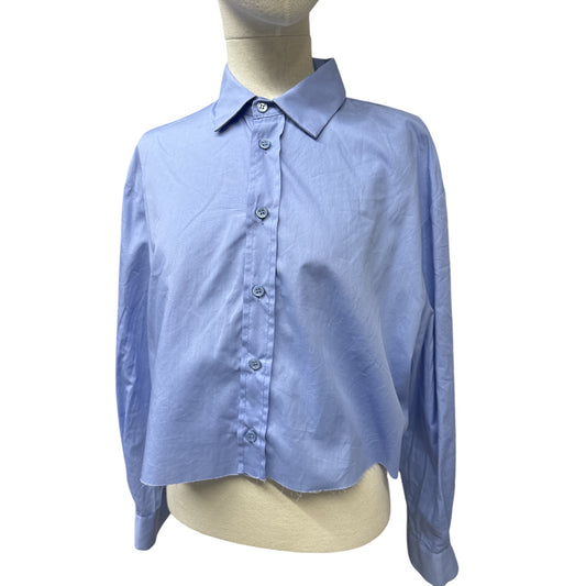 Camicia Crop Azzurra