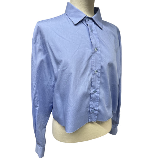 Camicia Crop Azzurra