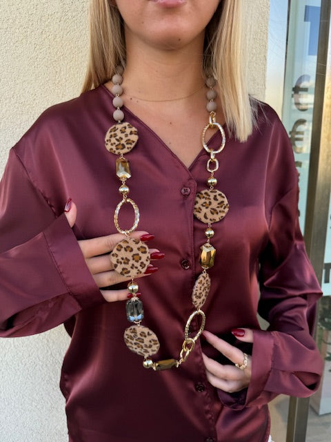 Collana con Dettaglio Animalier Abbigliamento Armonia
