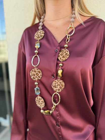 Collana con Dettaglio Animalier Abbigliamento Armonia