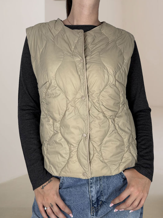 Gilet Cento Grammi Vicolo Beige