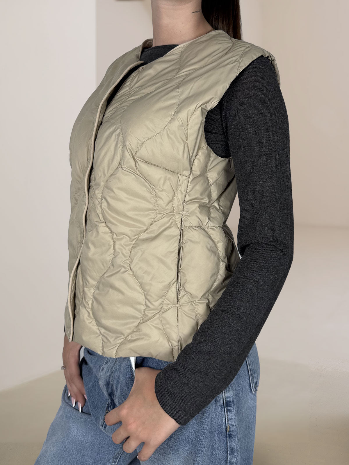 Gilet Cento Grammi Vicolo Beige
