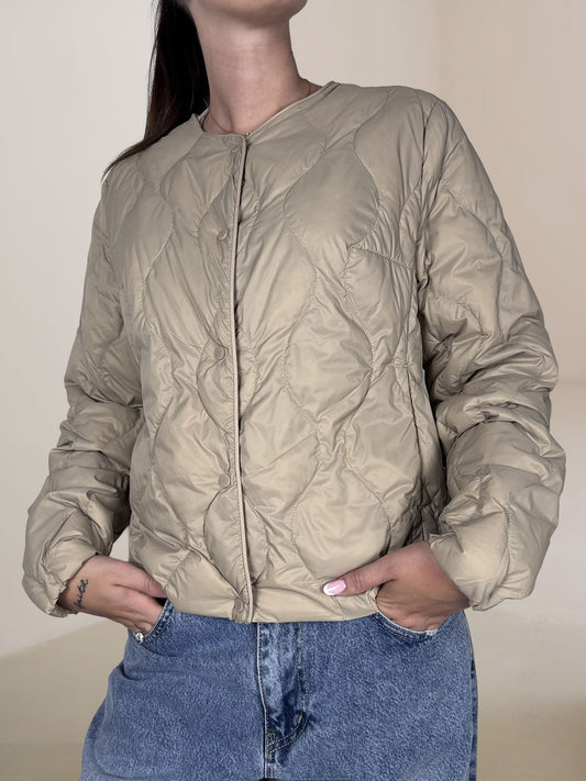 Giacca Trapunta Cento Grammi Vicolo Beige