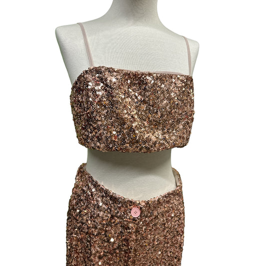 Top Paillettes Cropped