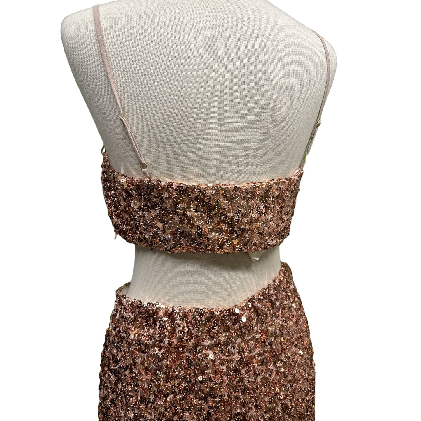 Top Paillettes Cropped