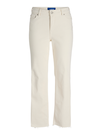 Jeans Slim Straight Mid Waist Burro