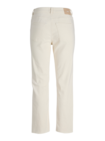 Jeans Slim Straight Mid Waist Burro