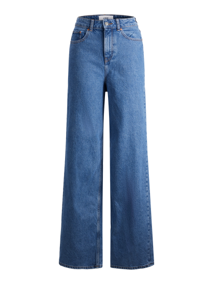 Jeans Wide High Waist Denim Medio
