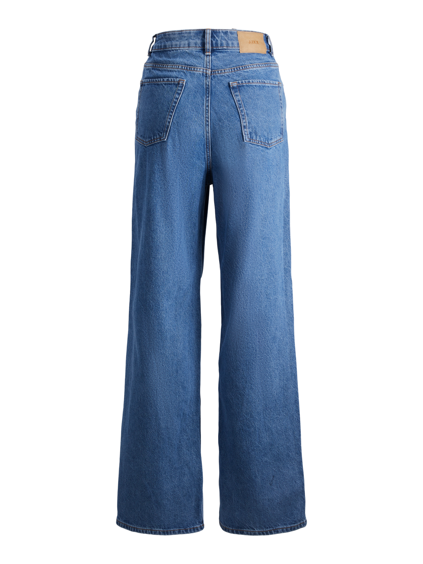 Jeans Wide High Waist Denim Medio