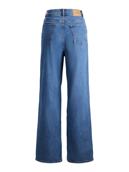 Jeans Wide High Waist Denim Medio