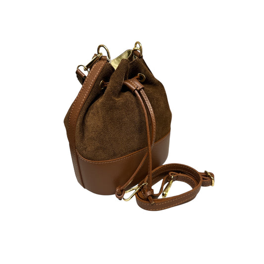 Borsa Secchiello in Suede Abbigliamento Armonia