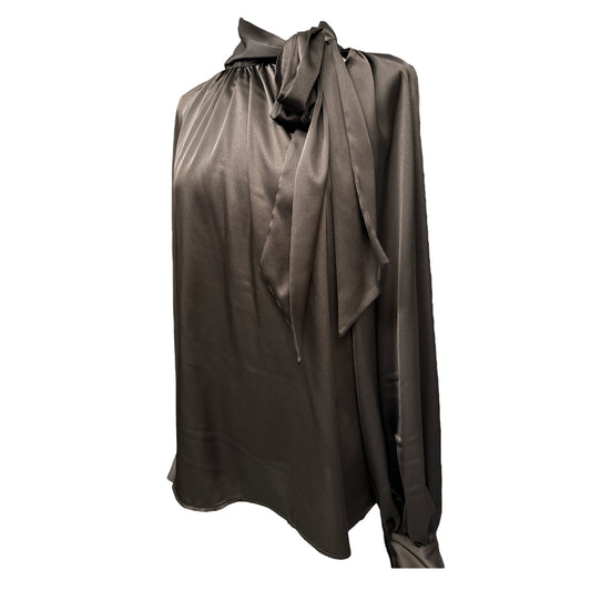 Blusa con Fiocco Begie E Moro