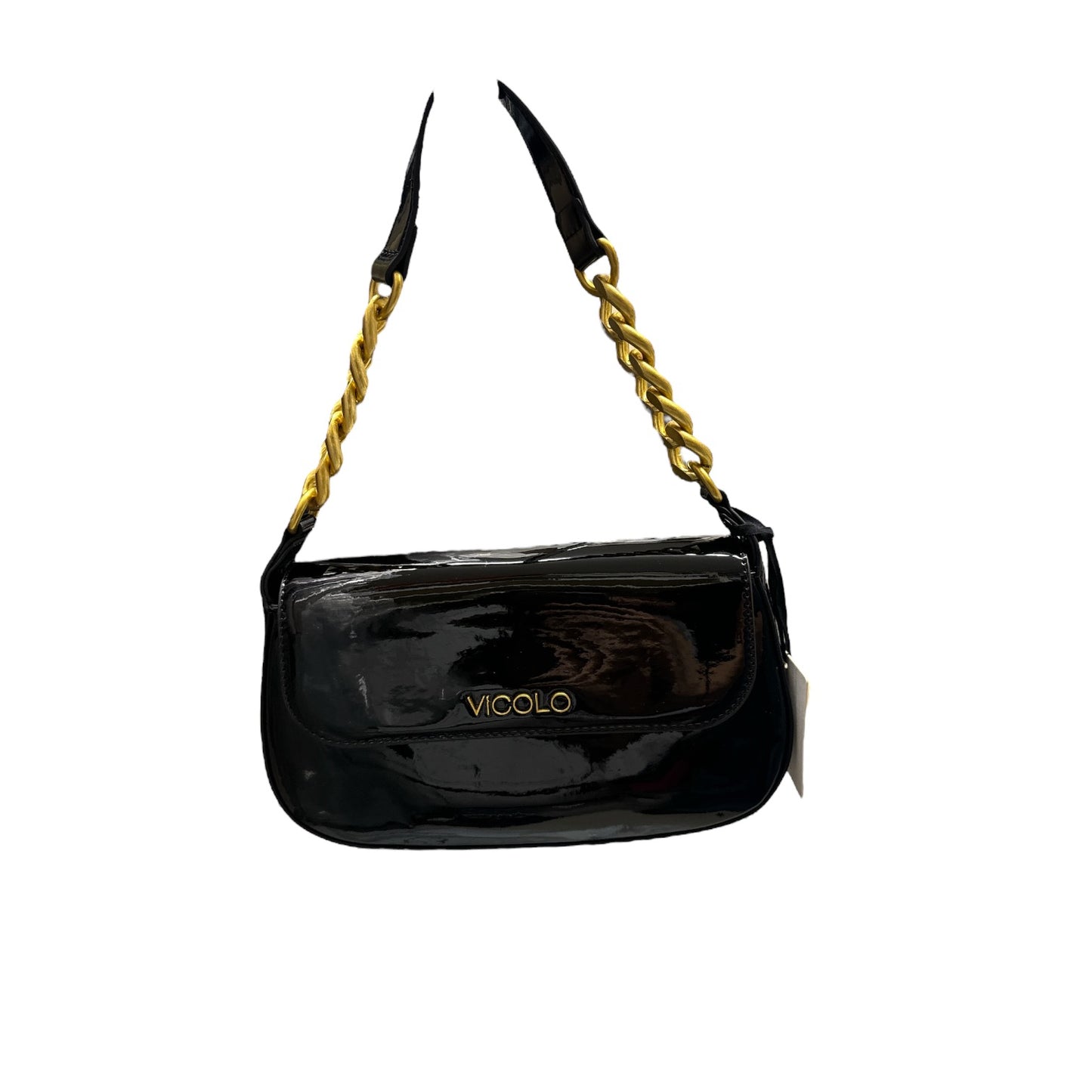 Borsa Glossy Piccadilly Nera Vicolo