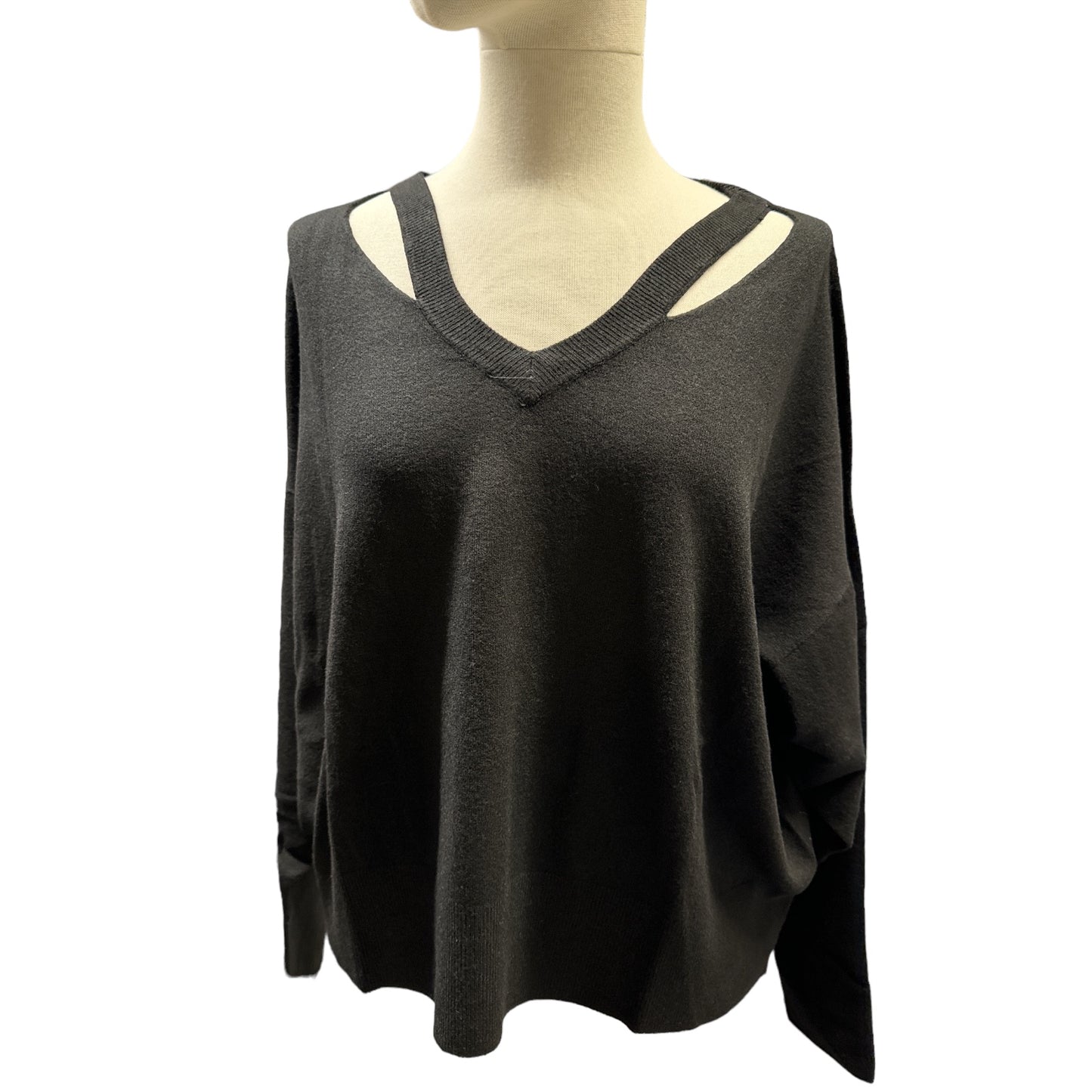 Maglia Basic Cut Out a Maniche Lunghe Vicolo