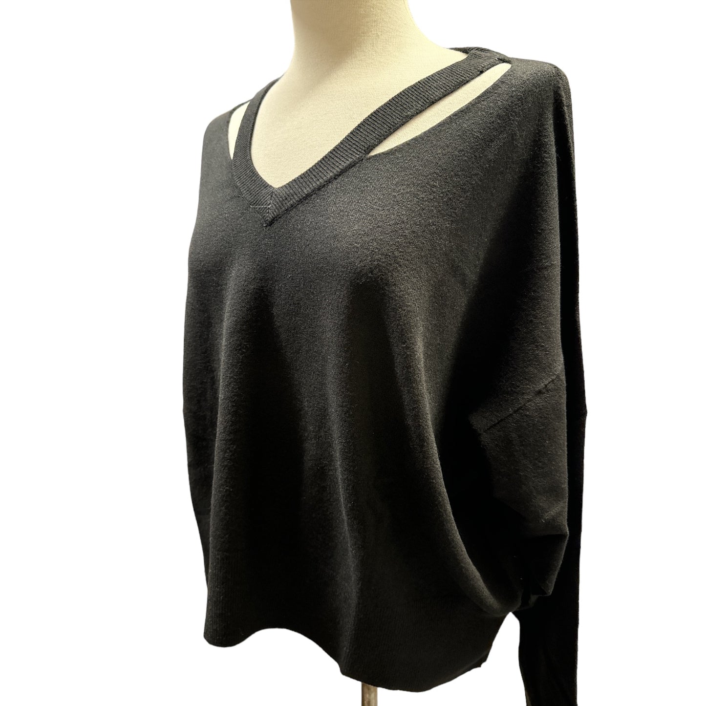 Maglia Basic Cut Out a Maniche Lunghe Vicolo