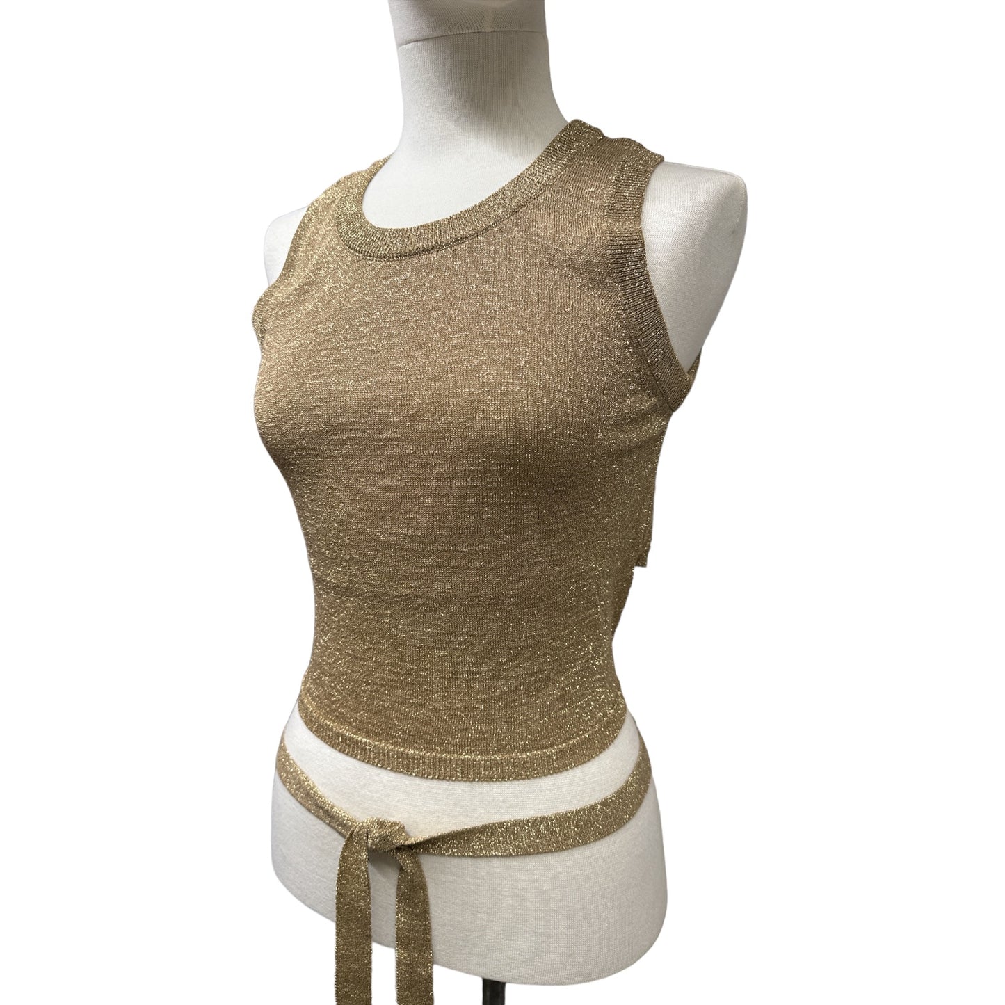 Canotta Lurex Crop Vicolo