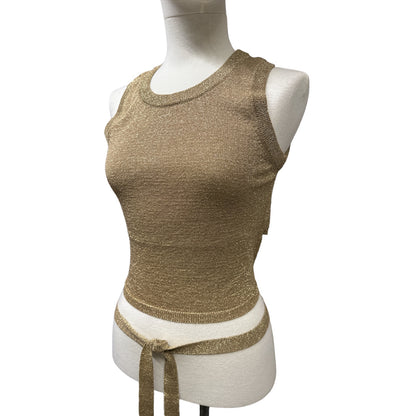 Canotta Lurex Crop Vicolo