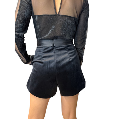 Pantaloncino In Velluto Nero