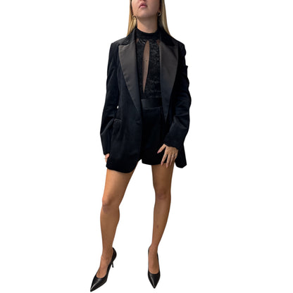 Pantaloncino In Velluto Nero