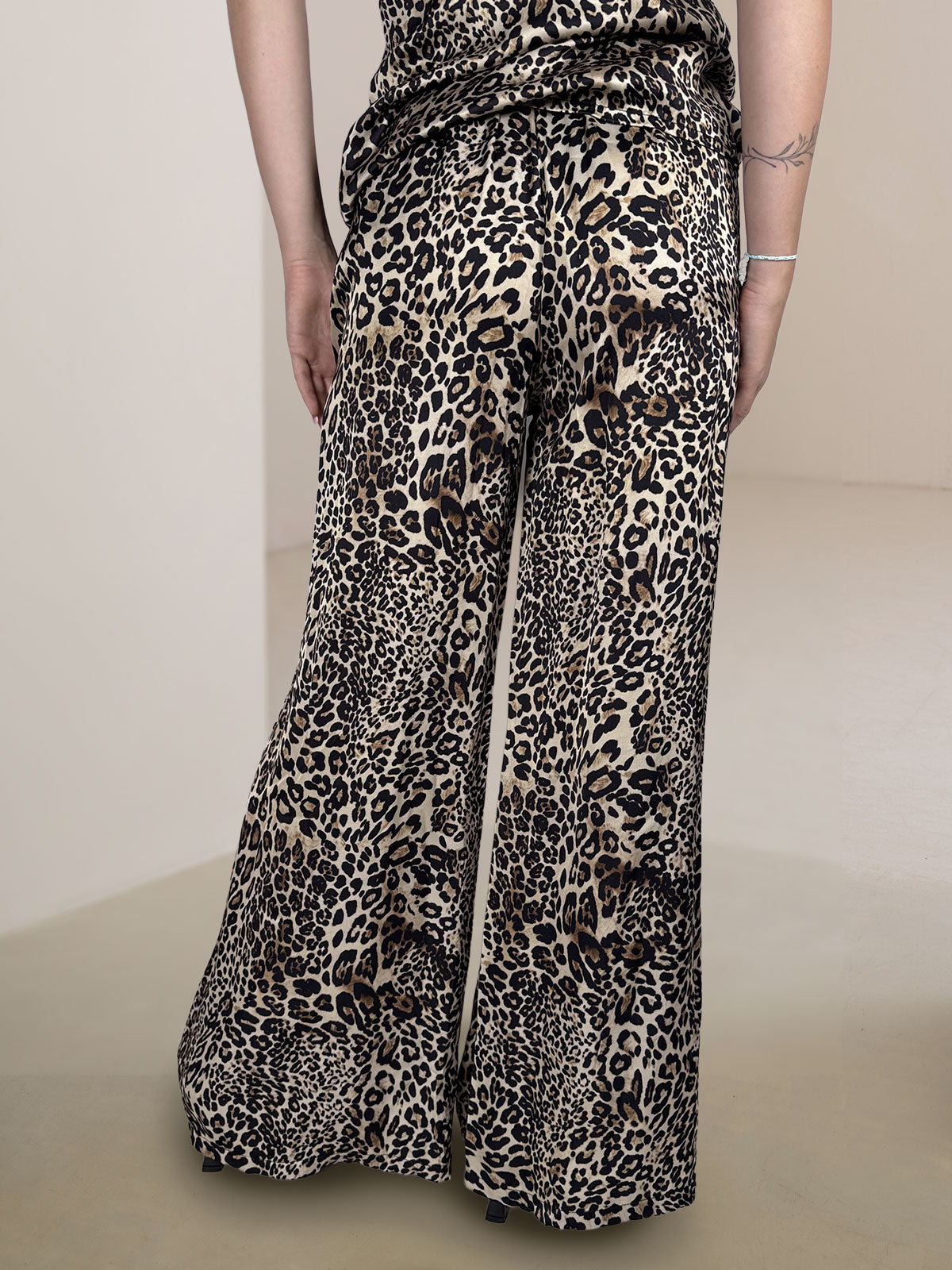 Pantalone Animalier Susy Mix Nero