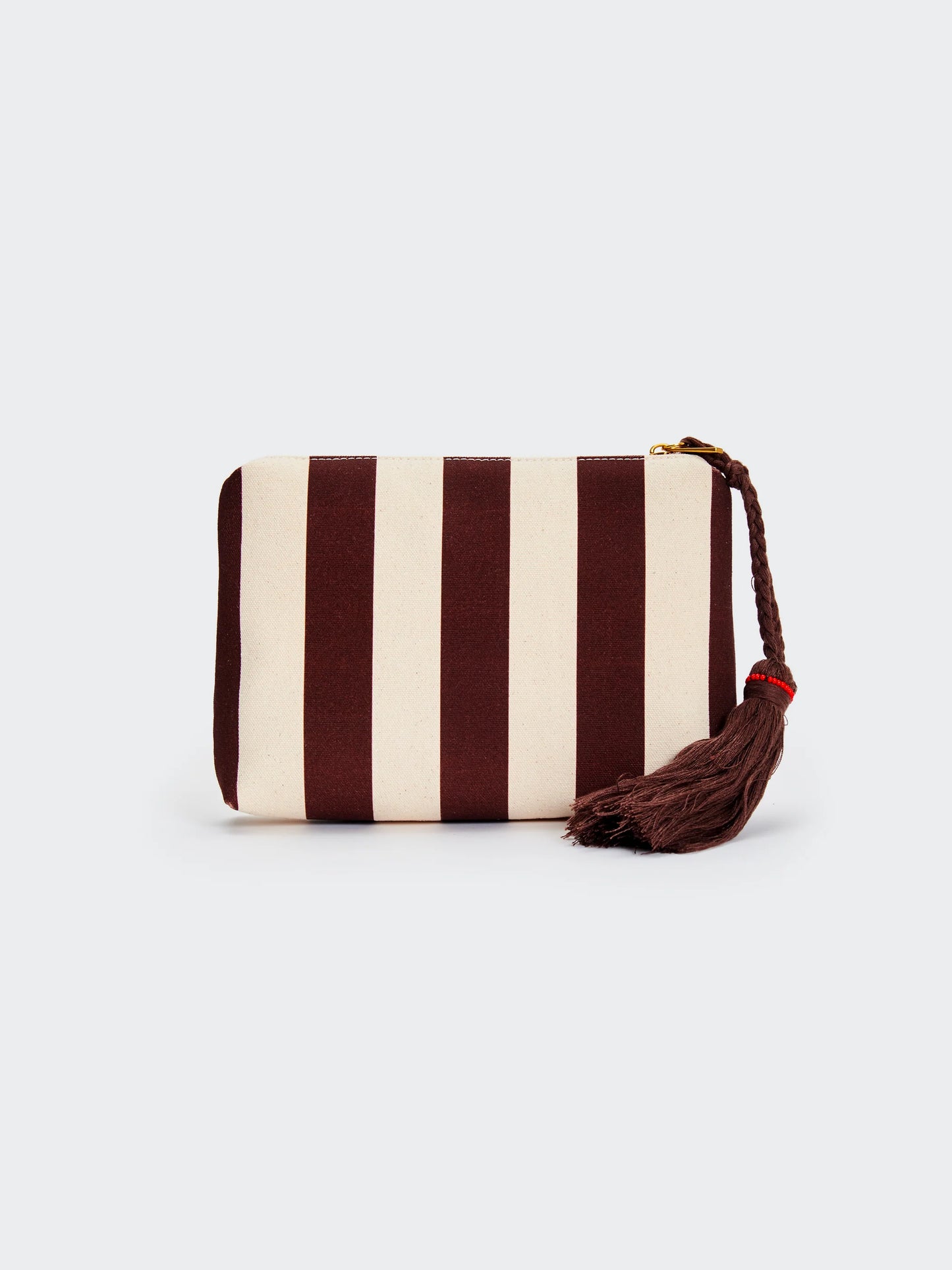 Pochette A Righe Vicolo Burro/Marrone