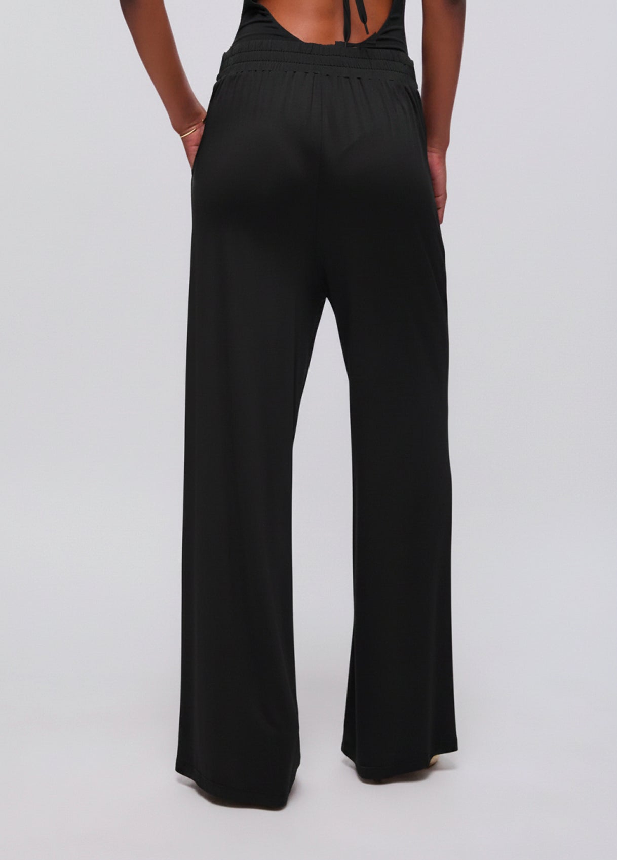 Pantaloni in Jersey Lucido Liu.Jo Nero