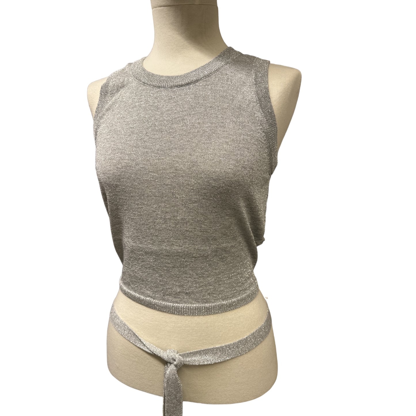 Canotta Lurex Crop Vicolo