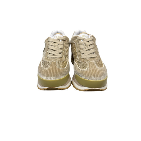 Sneaker Beige Liu Jo Pailletes e Velluto