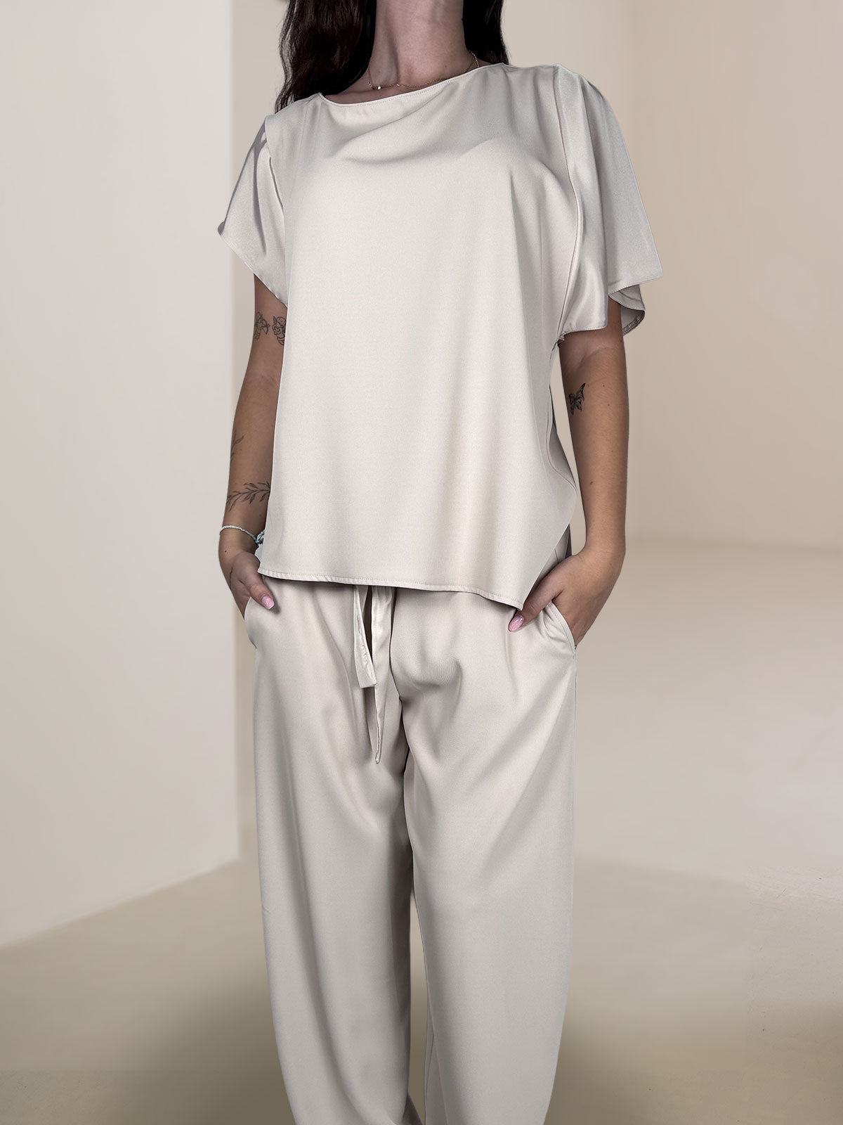 Completo Blusa + Pantaloni Susy Mix Burro