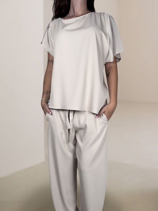 Completo Blusa + Pantaloni Susy Mix Burro