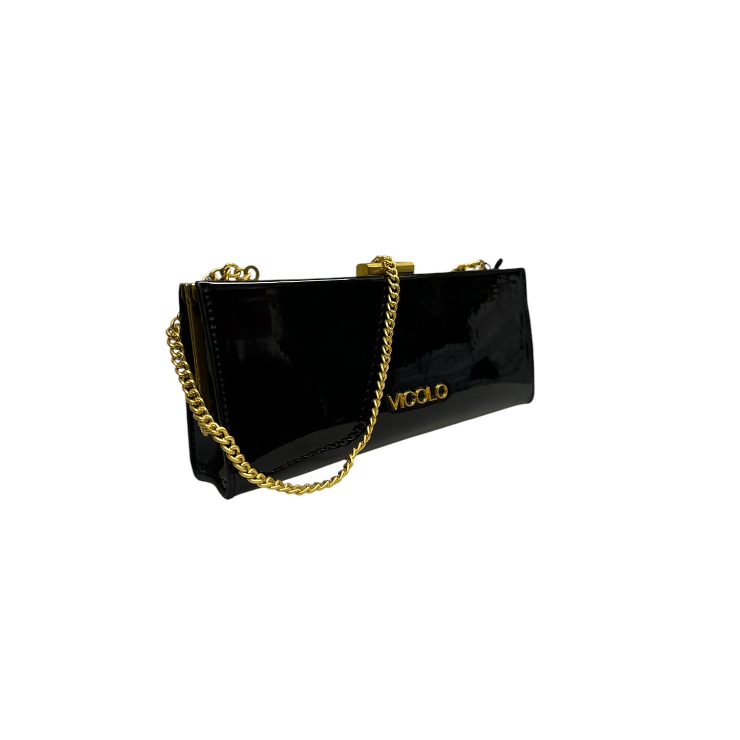 Borsa in Vernice Nera Vicolo